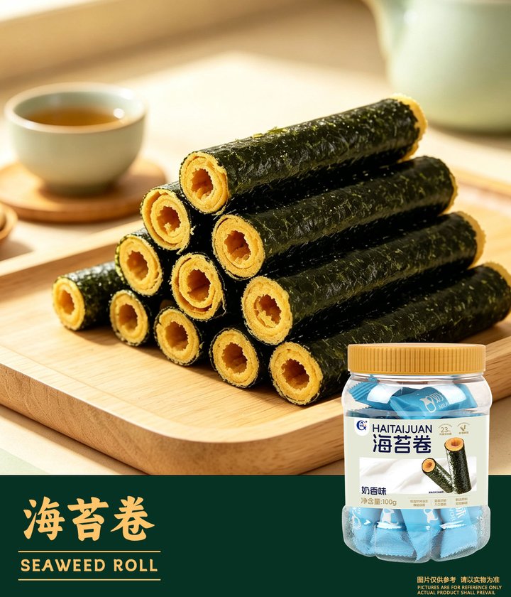 光庆海苔卷奶香味100g